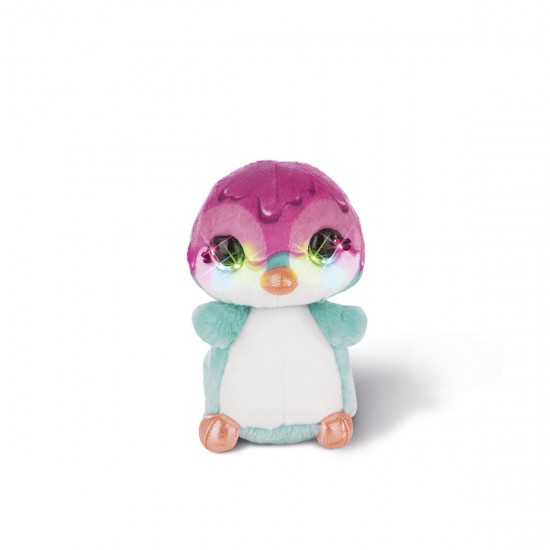 Peluche Pingüino Crazy de 16 cm con Ojos LED
