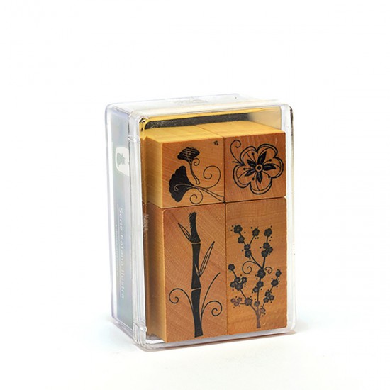 Set de sellos Kyoto Naturaleza caja chica