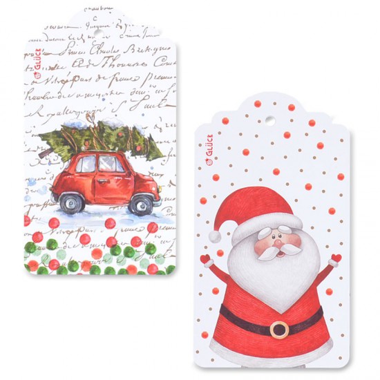 Tag Santa y Auto x 8