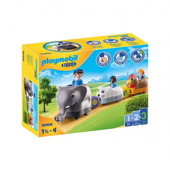 Tren De Animales 1.2.3 Juguete Playmobil