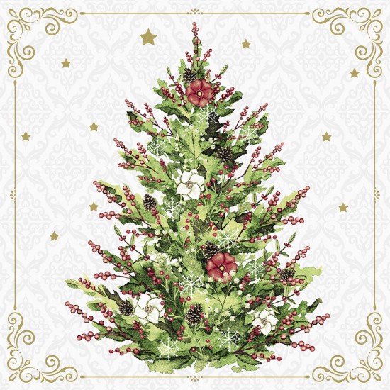 Servilleta 33X33 Christmas Tree Xmas