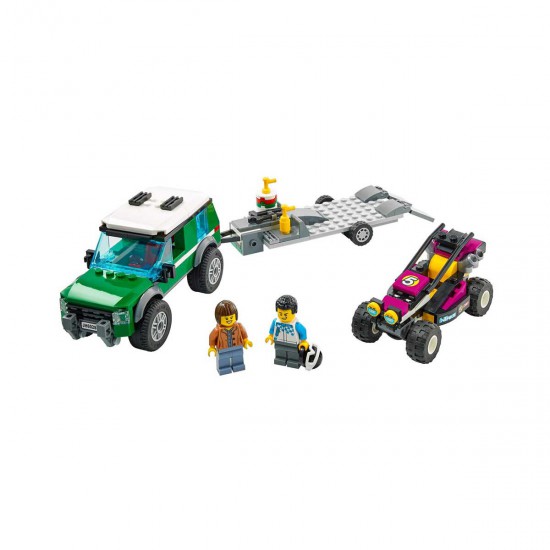 Lego City: Furgoneta De Transporte Del Buggy De Carreras
