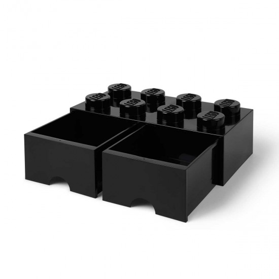 Cajón para Guardar Lego Brick Drawer 8 Negro